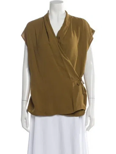 Pre-owned Ralph Rucci Vintage 1990's Blouse In Green