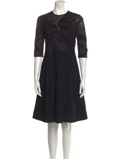Pre-owned Ralph Rucci Vintage Knee-length Dress In Black