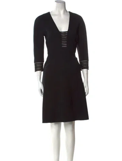 Pre-owned Ralph Rucci Vintage Knee-length Dress In Black