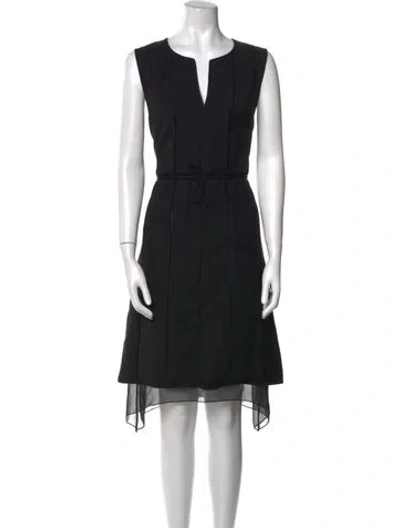 Pre-owned Ralph Rucci Vintage Knee-length Dress In Black