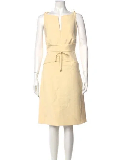 Pre-owned Ralph Rucci Vintage Knee-length Dress In Neutral