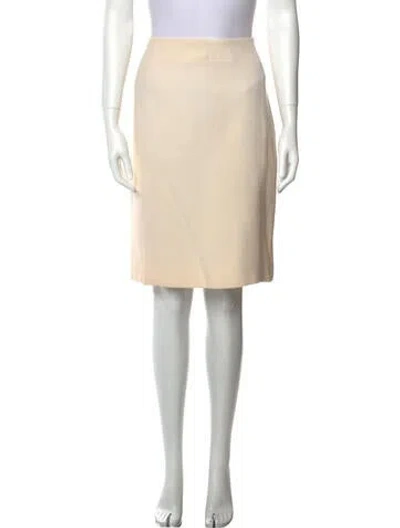 Pre-owned Ralph Rucci Vintage Knee-length Skirt In Yellow