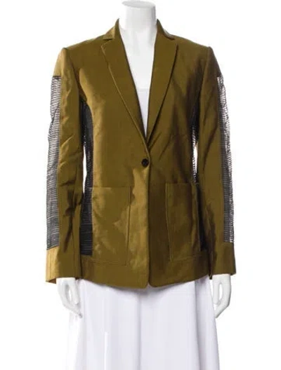Pre-owned Ralph Rucci Vintage Late 1990's - Early 2000's Blazer In Green