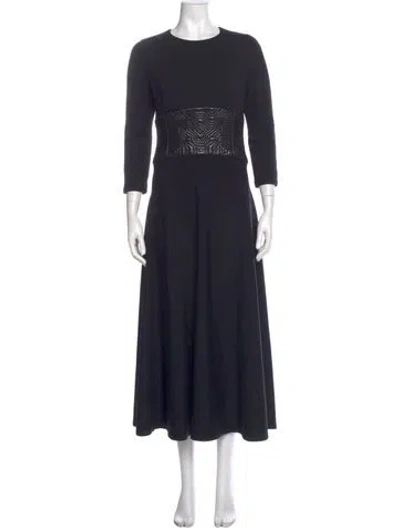 Pre-owned Ralph Rucci Vintage Long Dress In Blue
