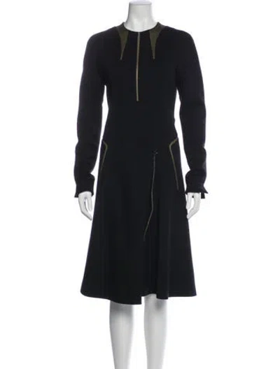 Pre-owned Ralph Rucci Vintage Midi Length Dress In Black