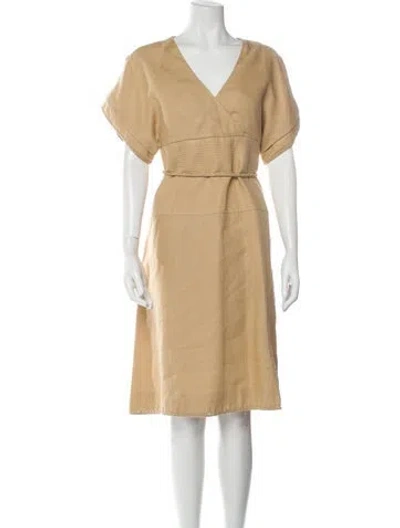 Pre-owned Ralph Rucci Vintage Midi Length Dress In Neutral