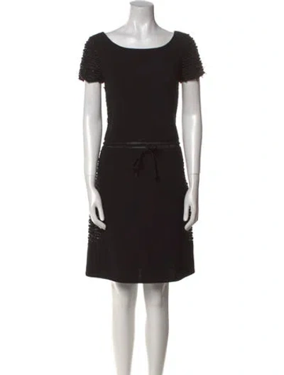 Pre-owned Ralph Rucci Vintage Mini Dress In Black