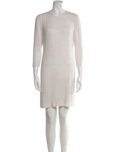 Pre-owned Ralph Rucci Vintage Mini Dress In White