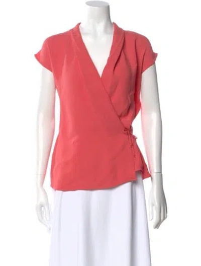 Pre-owned Ralph Rucci Vintage Silk Blouse In Pink