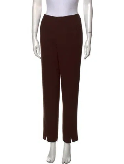 Pre-owned Ralph Rucci Vintage Straight Leg Pants In Brown