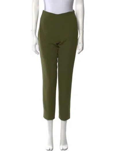 Pre-owned Ralph Rucci Vintage Straight Leg Pants In Green