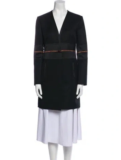 Pre-owned Ralph Rucci Vintage Wool Coat In Black