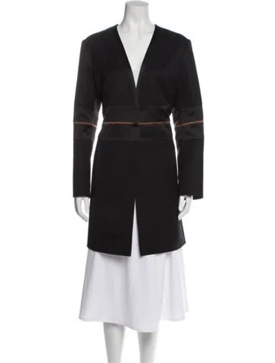 Pre-owned Ralph Rucci Vintage Wool Coat In Gray