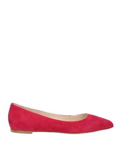 Ralph & Russo Woman Ballet Flats Red Size 8 Leather