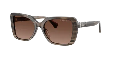 Ralph Woman Sunglass Ra5356u In Gradient Brown Polarized