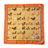 Ralufineart Men's Silk Twill Pocket Square With Horses