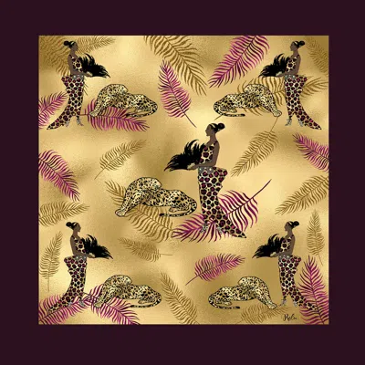 Ralufineart Women's African Splendour Silk Scarf