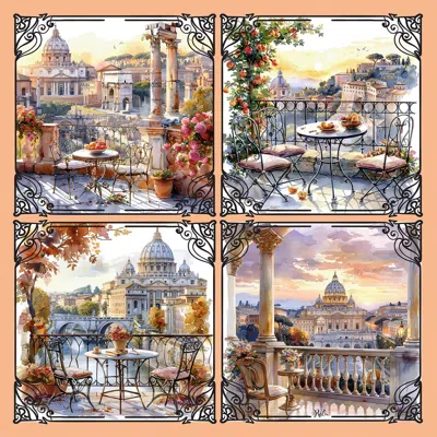 Ralufineart Women's Eternal Rome Scarf