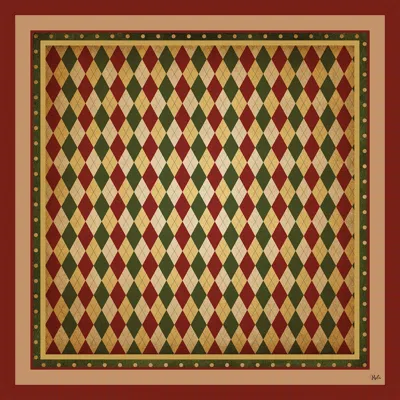 Ralufineart Women's Silk Scarf Harlequin
