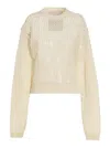 Ramael White Bio Cable Sweater
