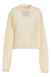 Ramael White Bio Cable Sweater In Neutral