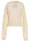 Ramael White Bio Cable Sweater In 202