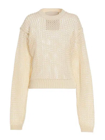 Ramael White Bio Cable Sweater