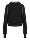 Ramael Cut Out Insert Top Sweater Sweaters And Cardigans Black In Black