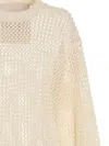 Ramael White Bio Cable Sweater In Neutral