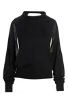 Ramael Cut Out Insert Top Sweater Sweaters And Cardigans Black In Black