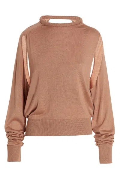 RAMAEL RAMAEL CUT OUT INSERT TOP SWEATER