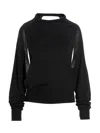 Ramael Cut Out Insert Top Sweater Sweaters And Cardigans Black