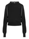 Ramael Cut Out Insert Top Sweater Sweaters And Cardigans Black In Black