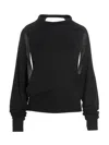 Ramael Black Cut Out Insert Top Sweater In Black