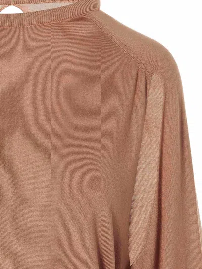 Ramael Silk Women's Cardigan In Brown