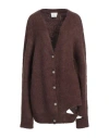 Ramael Woman Cardigan Chocolate Brown Size M Alpaca Wool, Wool, Polyamide, Elastane