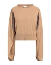 Ramael Woman Sweater Camel Size S Silk In Beige