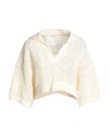 Ramael Woman Sweater Ivory Size S Cotton In White