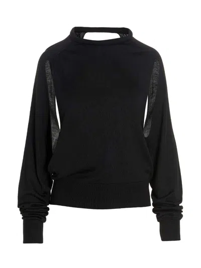 RAMAEL WOMEN'S CUT OUT INSERT TOP SWEATER