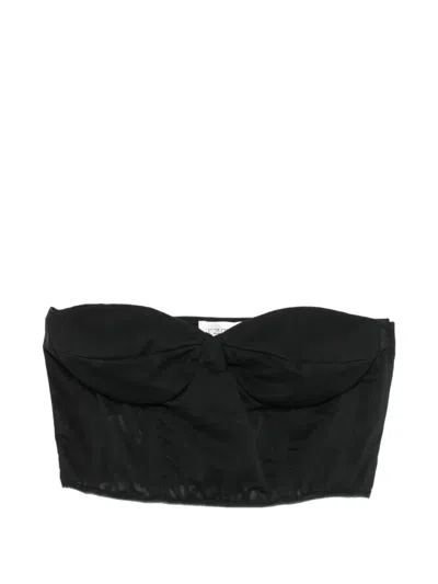 Rame Bow-detail Corset Top In 블랙