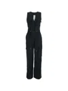 Rame Cargo-pocket Jumpsuit In Black