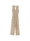 Rame Cargo-pocket Jumpsuit In Brown