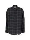 Rame Check-pattern Shirt In Black