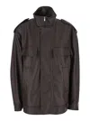 Rame Flap-pocket Zip-front Jacket In Brown