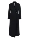 Rame Single-button Wrap Coat In Black