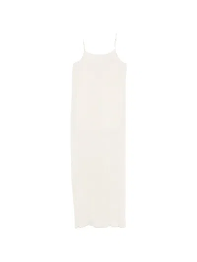 Rame Crinkled-finish Spaghetti-strap Dress In White