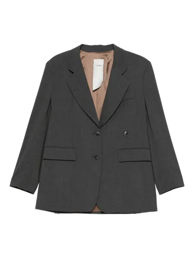 Rame Double-breasted Blazer In Gray