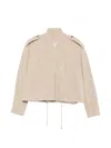 Rame Drawstring Jacket In Neutral