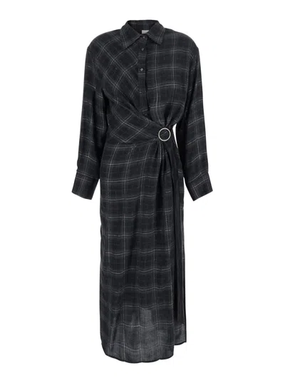 Rame Essential Black Fabric Dress For Women
