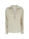 Rame Frayed Blouse In Neutral